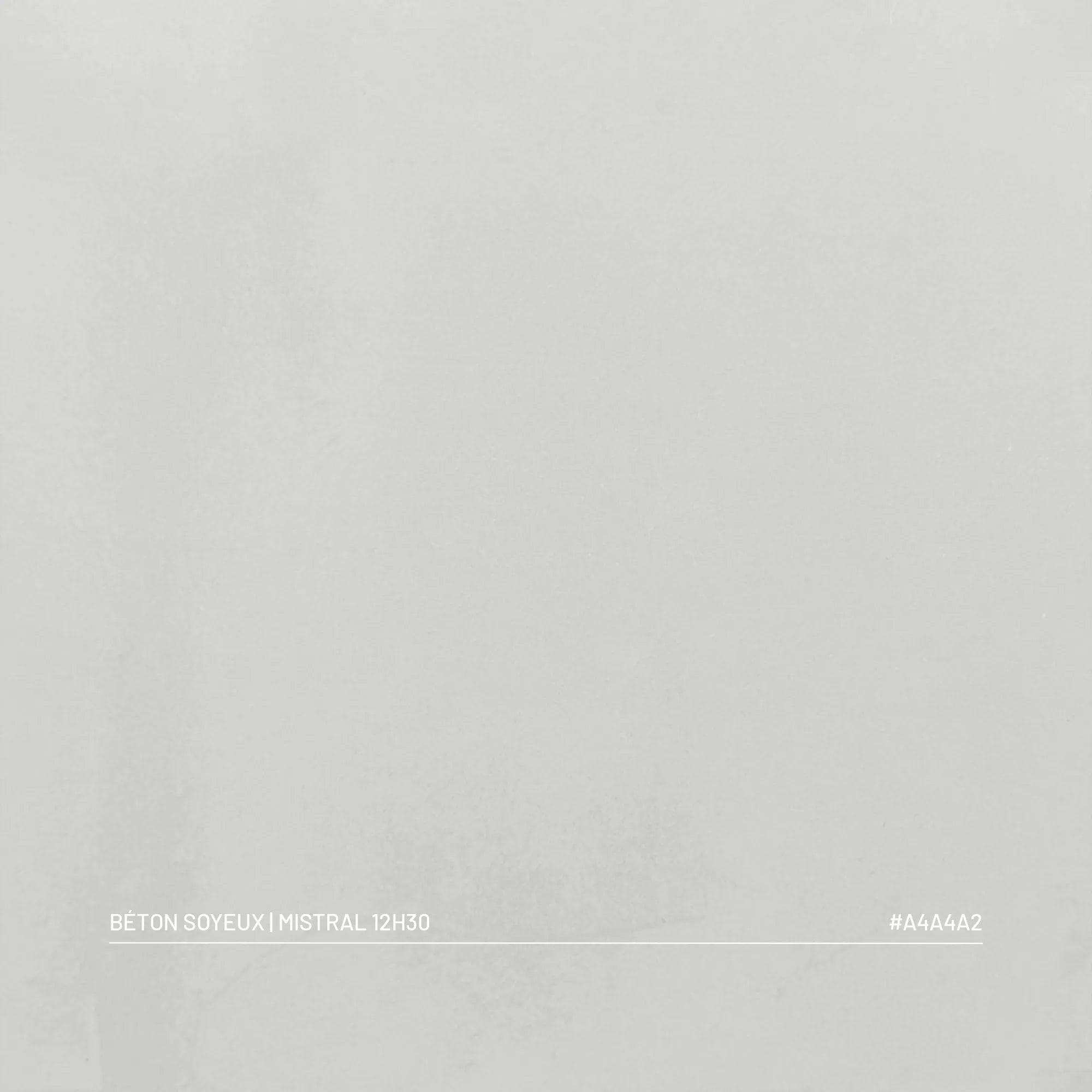 Échantillon béton ciré soyeux Mistral à 12H30, finition velours mate, palette Franck & Ben Provence
