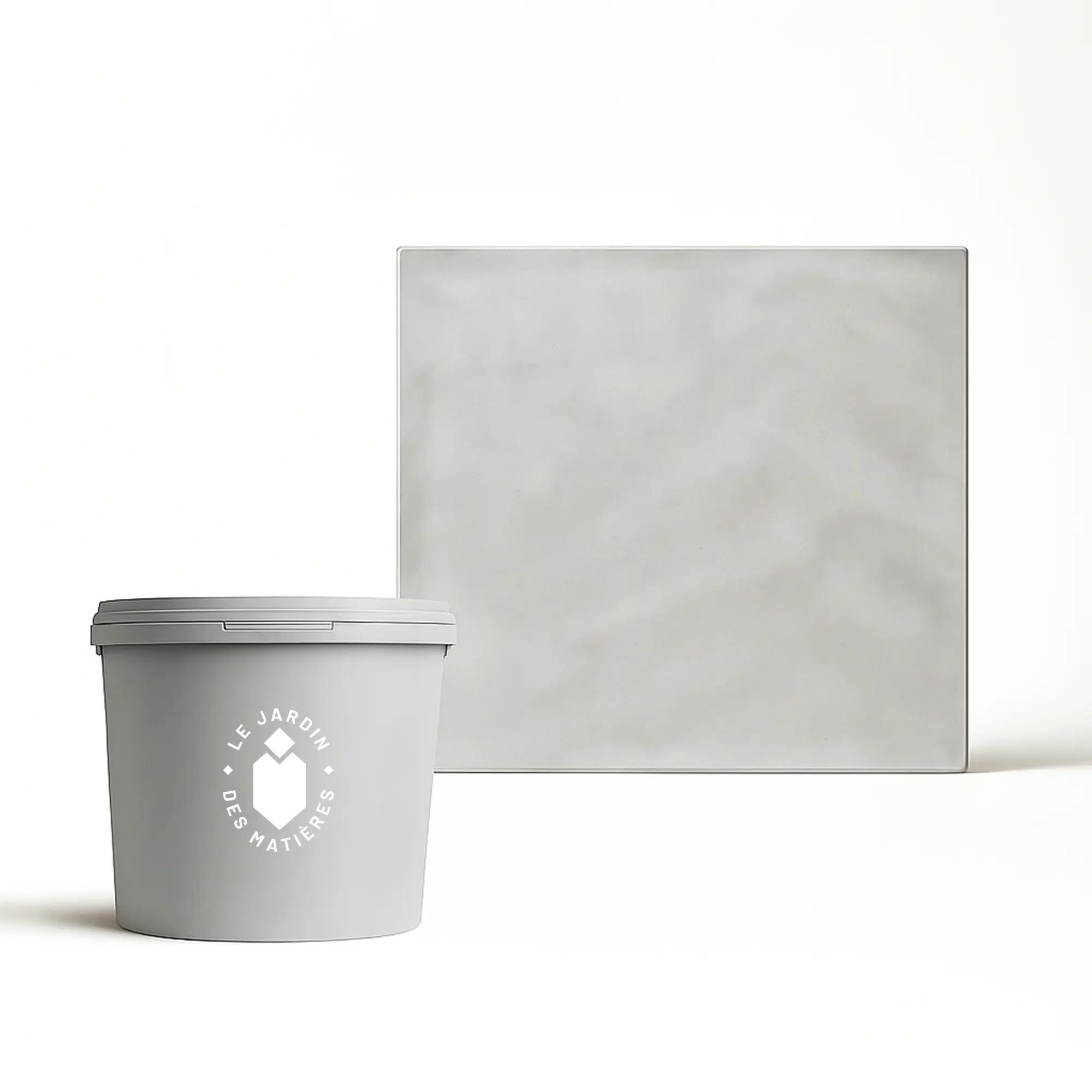 Béton ciré soyeux gris clair, finition velours pour intérieur contemporain